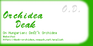 orchidea deak business card